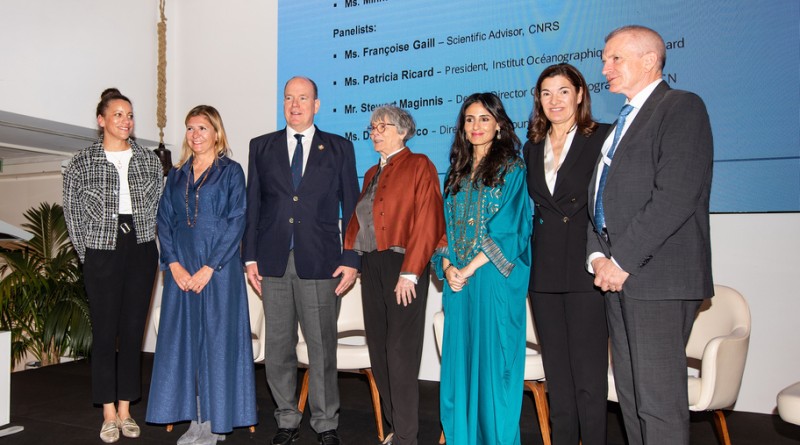 foto_albert-ii-prince-of-monaco_razan-al-mubarak-president-iucn_minna-epps-head-iucn-ocean_francoise-gaill-scientific-advisor-cnrs_patricia-ricard-president-institut-oceanographique-paul-ricard_stewar